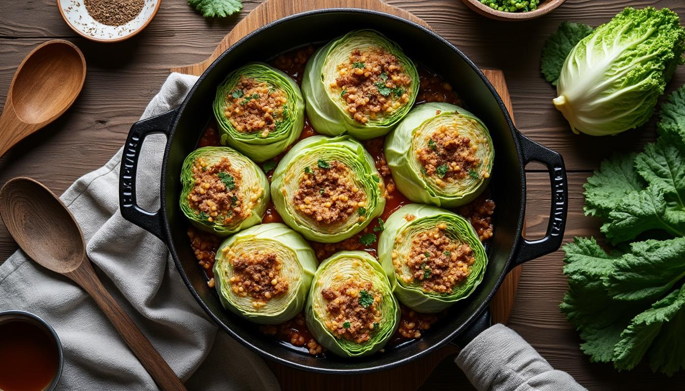 découvrez la recette authentique du chou farci traditionnel en cocotte. suivez chaque étape détaillée pour réussir ce plat familial savoureux, fondant et généreux, parfait pour régaler petits et grands.