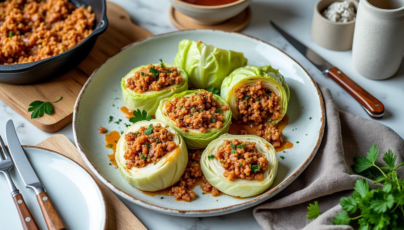 découvrez la recette facile du chou farci façon carnet de julie : astuces, ingrédients et étapes détaillées pour réussir ce plat savoureux et authentique chez vous.